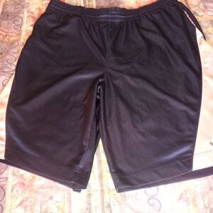 Nike Basketball XL Navy Blue Elastic Waist Pockets Logo Men's Shorts